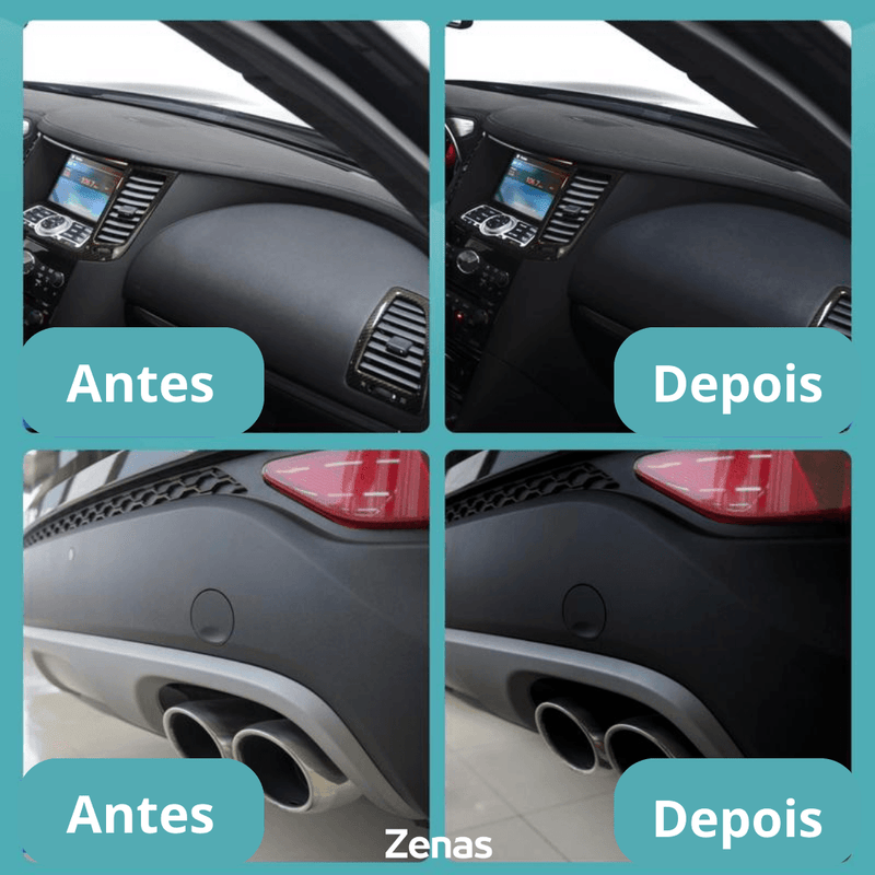 Revitalizador De Plásticos Automotivo - CCLEANER Cleanex Pro + 2 BRINDES EXLUSIVOS - Loja Zenas