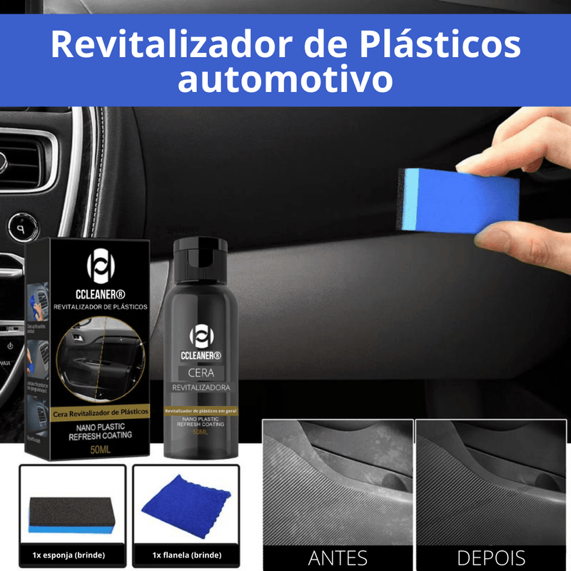 Revitalizador De Plásticos Automotivo - CCLEANER Cleanex Pro + 2 BRINDES EXLUSIVOS - Loja Zenas