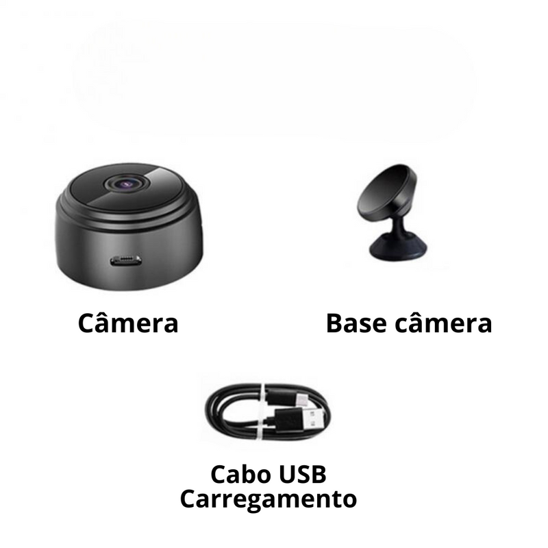 Mini Câmera Secreta De Segurança Alta Resolução Sem Fio - Loja Zenas