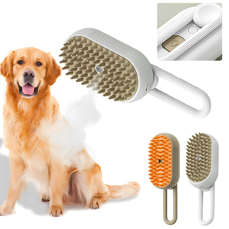 Escova Brush Pet Removedor De Pelos Para Pets 3 Em 1 (Frete Grátis Hoje)