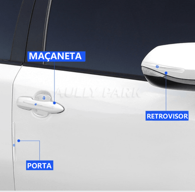 Kit 10 Peças Silicone De Proteção Para Portas e Retrovisores - Soft Car - Loja Zenas