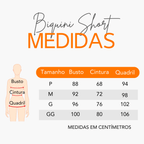 Conjunto 3 Peças Biquini Short Zenas