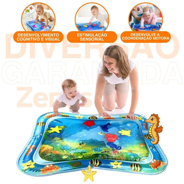 Tapete De Água Inflável Interativo Zenas Tummy Time