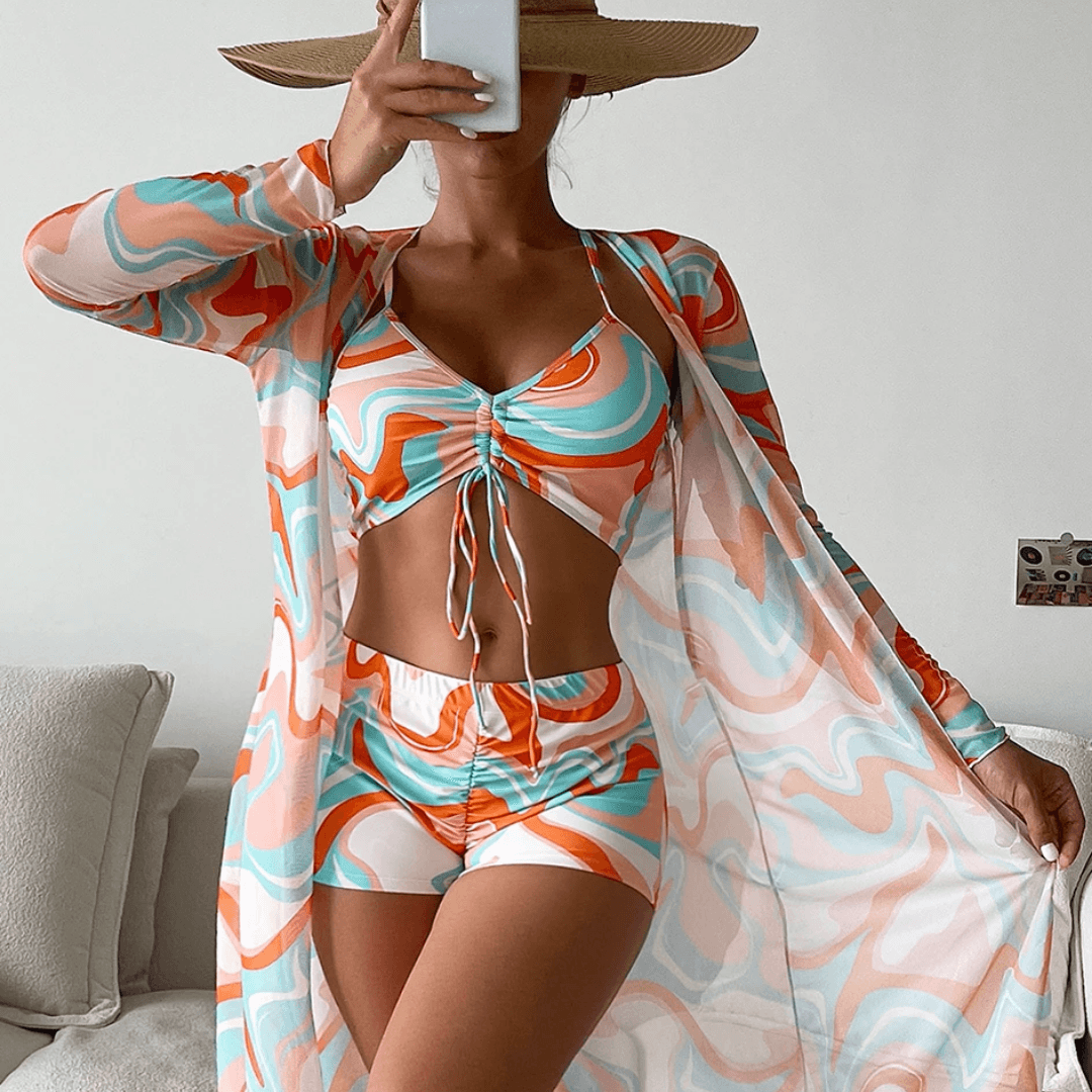Conjunto 3 Peças Biquini Short Zenas – Loja Zenas