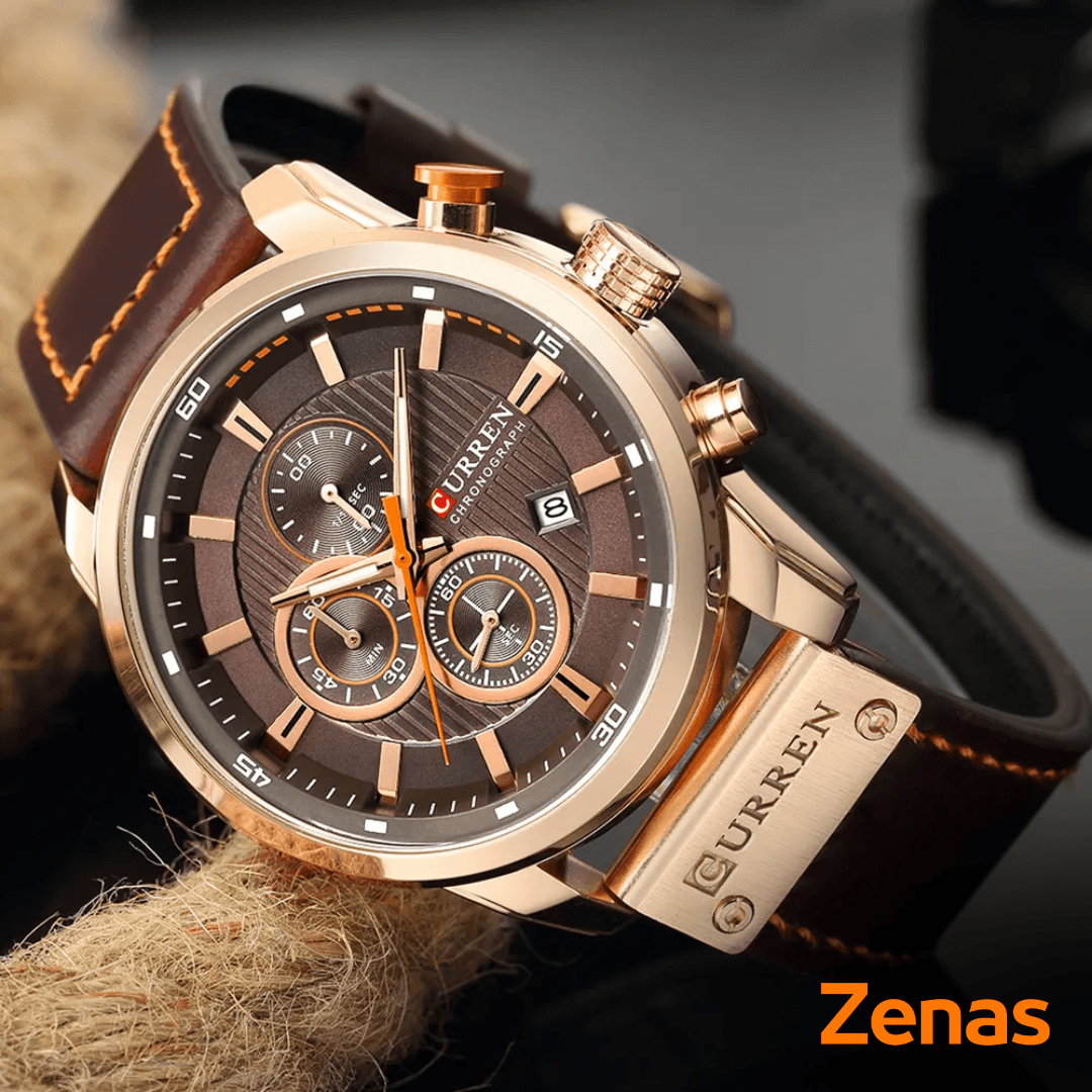 Relógio Curren Elegance Masculino 2023®️ - Loja Zenas