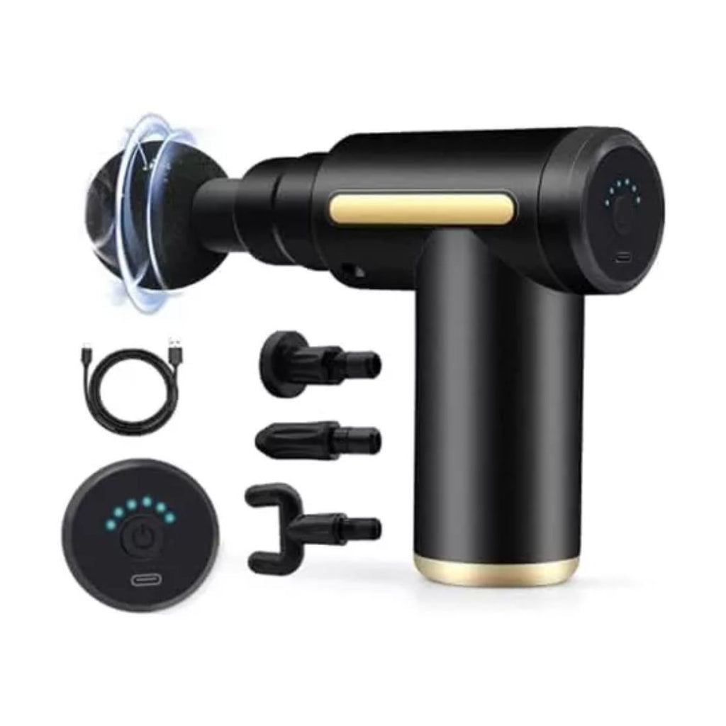 Pistola De Massagem Corporal Multifuncional 4 Em 1 Para Dores Musculares