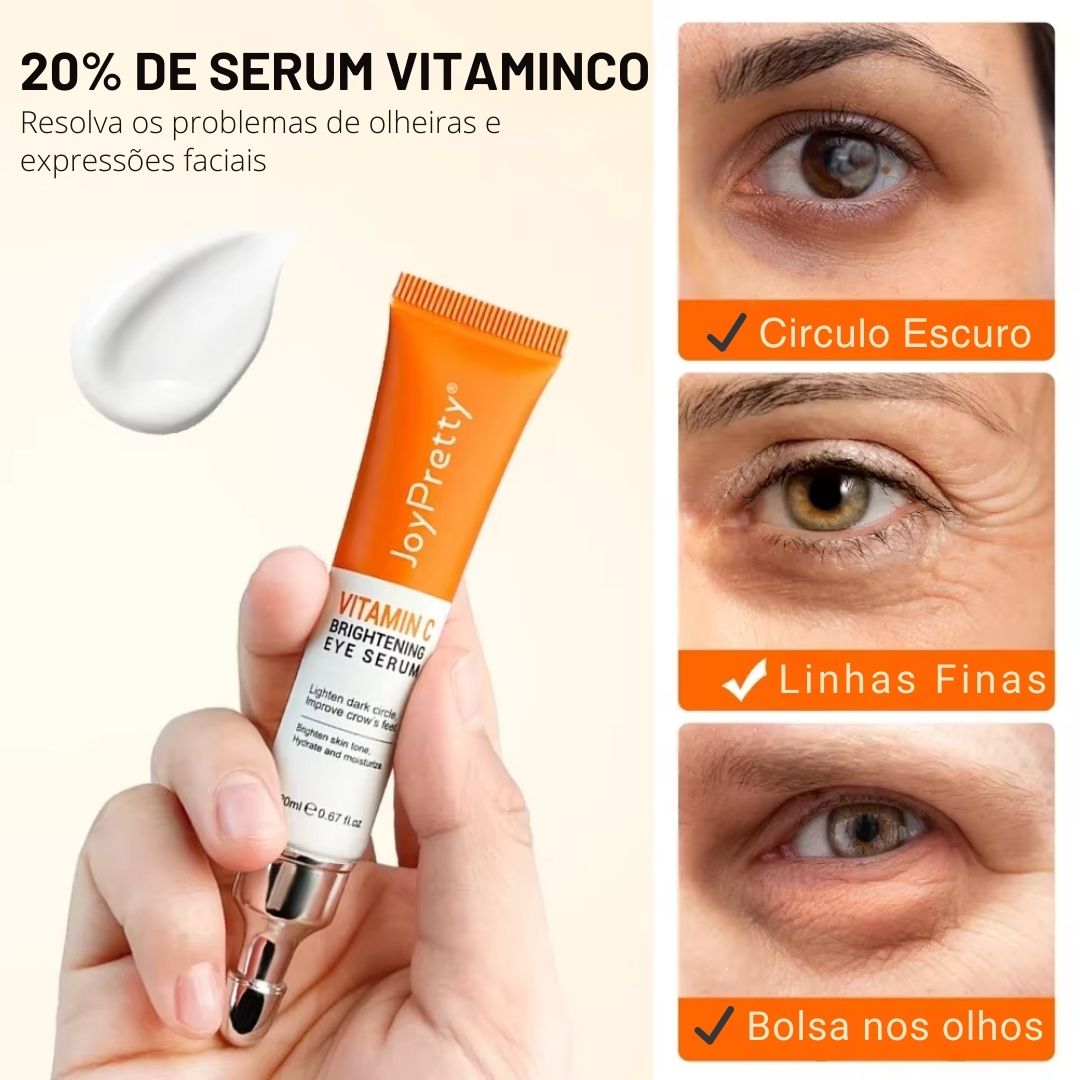 Creme Anti Olheiras e Rugas 20% De Vitamina C - Pele Clara e Rejuvenescida JoyPretty