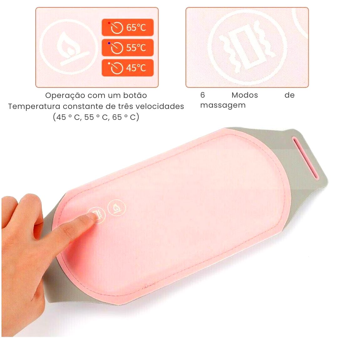 Alívio De Dor Da Cólica Menstrual Massageador Termico