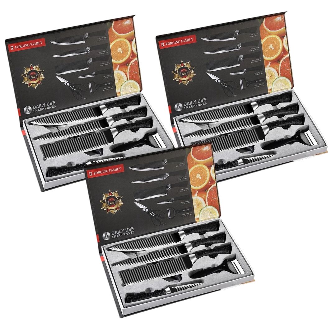 Kit De Facas 6 Peças Profissional Cocin Master (Oferta Especial)
