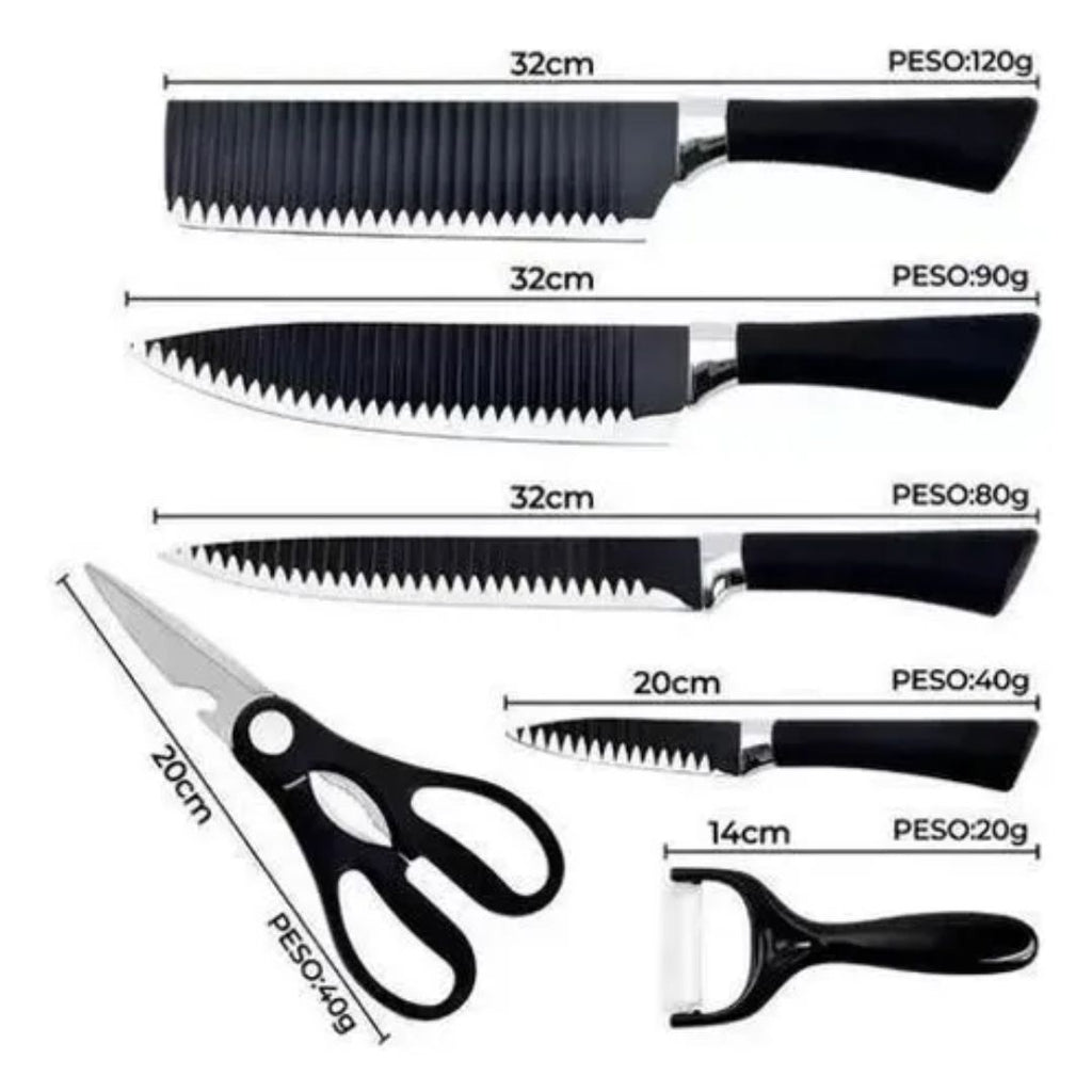 Kit De Facas 6 Peças Profissional Cocin Master (Oferta Especial)
