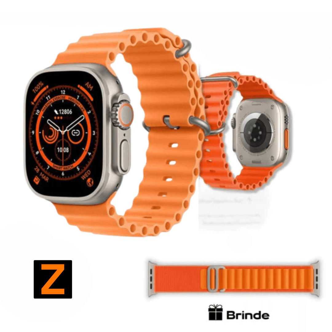 Smartwatch Serie 8 Ultra + 2ª Pulseira de Brinde - Loja Zenas