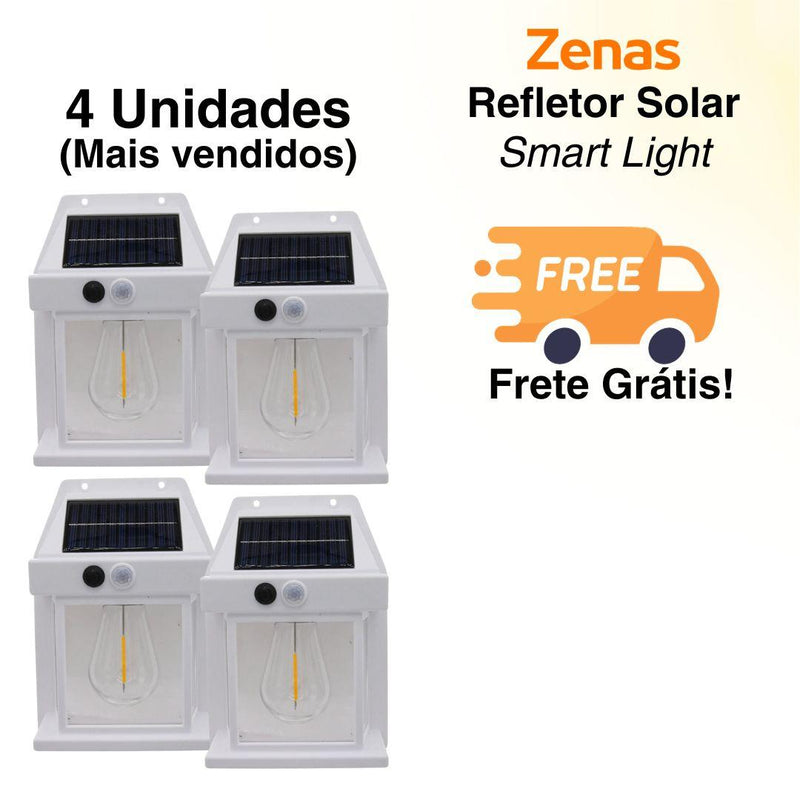 Refletor Solar Smart Light Com Detector de Movimentos - Loja Zenas