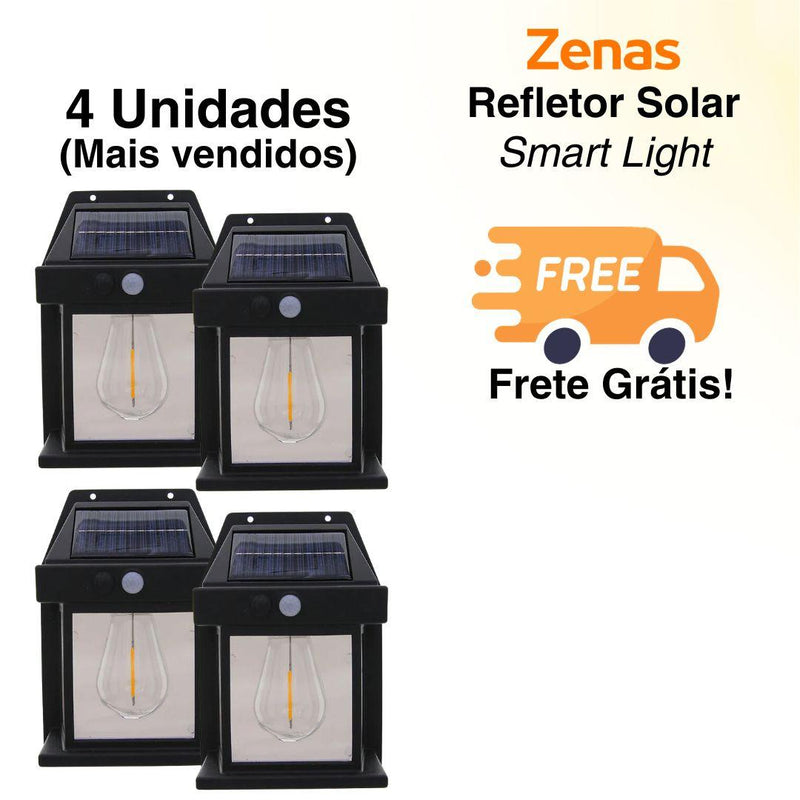 Refletor Solar Smart Light Com Detector de Movimentos - Loja Zenas