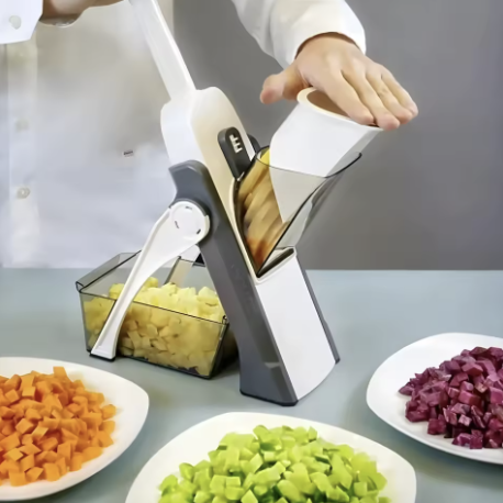 Fatiador E Cortador De Legumes Multi Cortes 5 Em 1