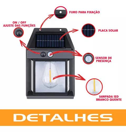 Refletor Solar Smart Light Com Detector de Movimentos - Loja Zenas