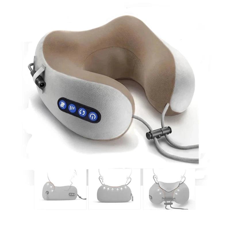 Almofada Massageadora para Pescoço – Relaxamento e Alívio de Tensão Muscular em Qualquer Lugar