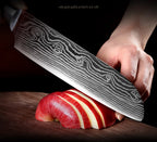 Conj 5 Facas Chef Punho Em Resina Acabamento Premium Inoxidável