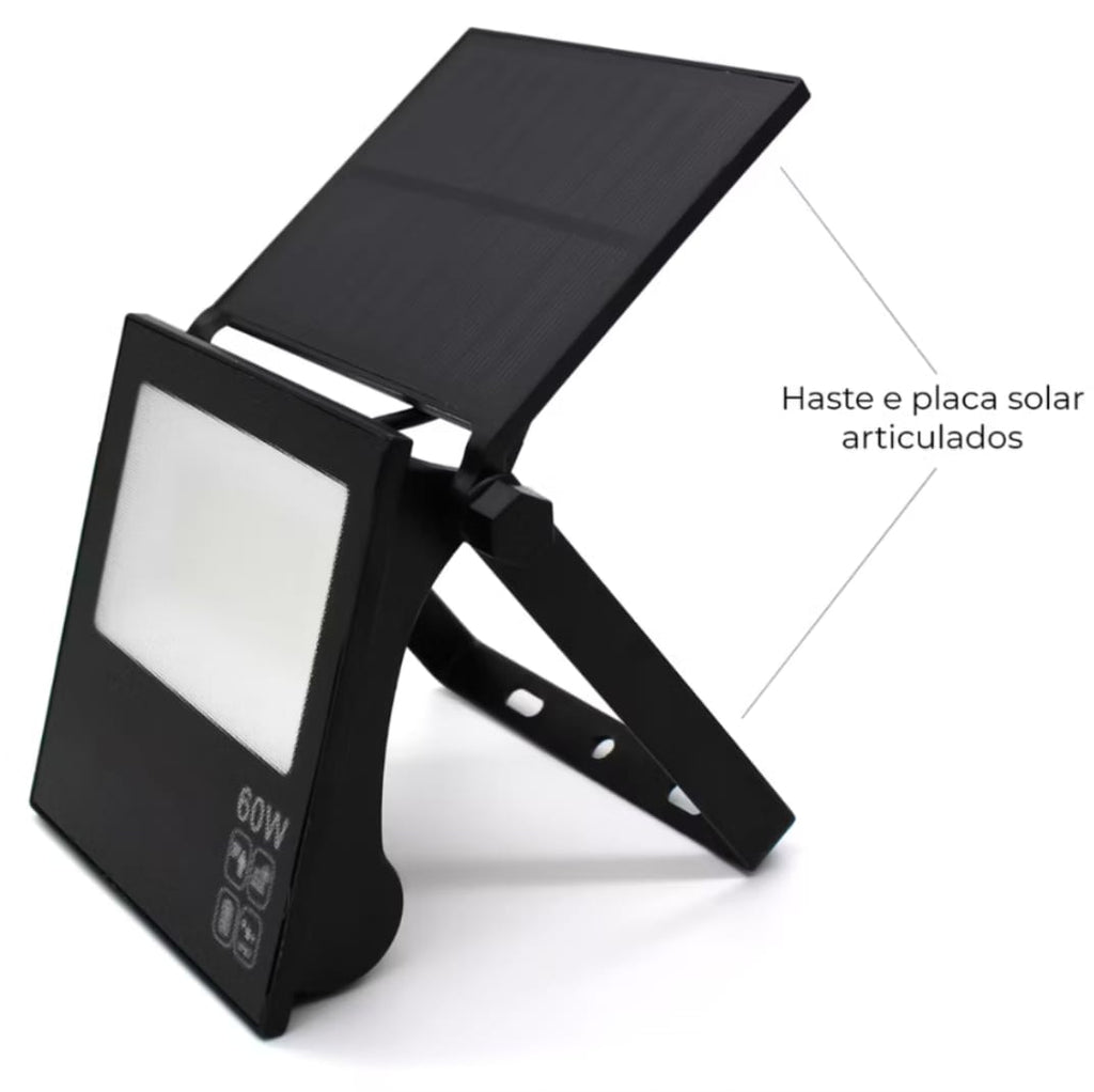 Refletor Solar Ultra Potente ZenLux 60W LED Branco