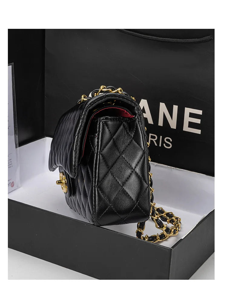 Bolsa Crossbody Moderna Com Alça Couro Genuíno