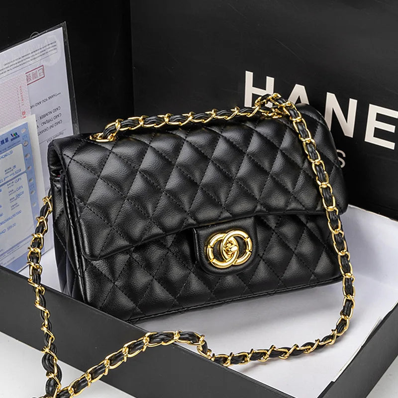 Bolsa Crossbody Moderna Com Alça Couro Genuíno