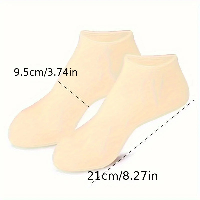 Meias de Silicone Para Hidratação Para Pés Rachados e Ressecados, Tamanho Único Do 33 Ao 40