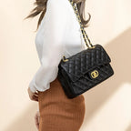 Bolsa Crossbody Moderna Com Alça Couro Genuíno