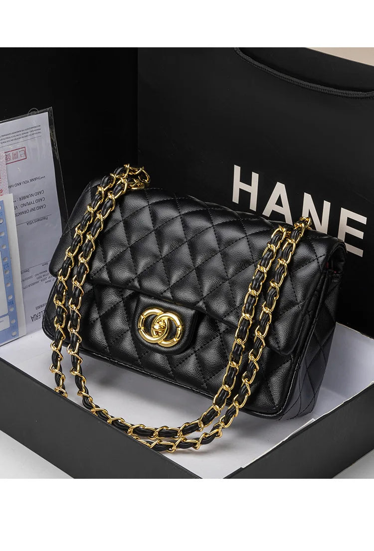 Bolsa Crossbody Moderna Com Alça Couro Genuíno