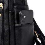 Mochila de Couro Casual Vintage