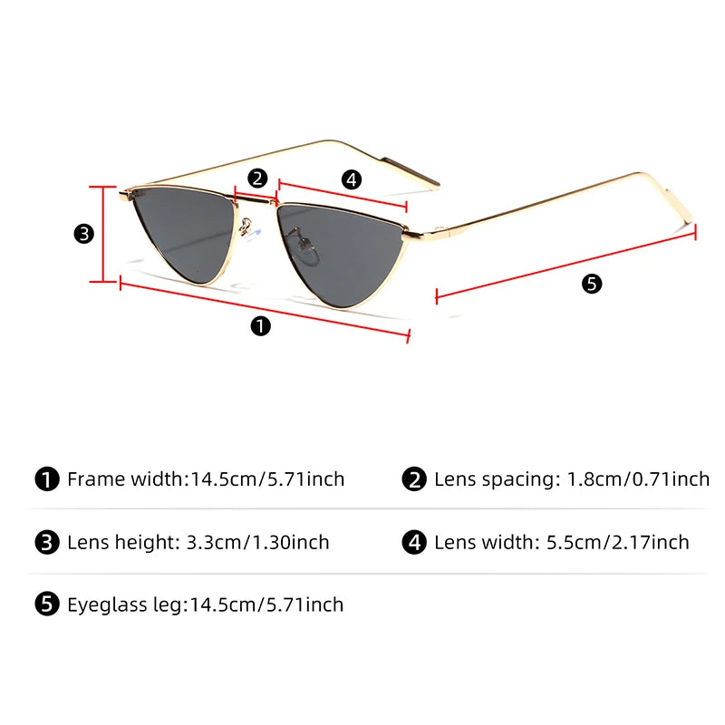 Óculos Triangular Moderno Luxuoso (Cópia)