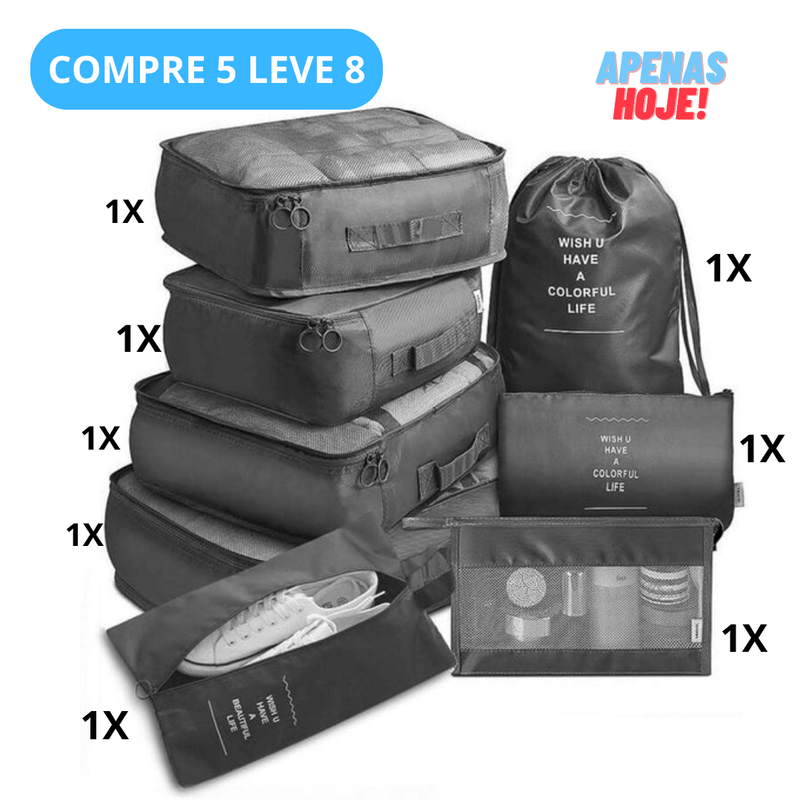 Kit de Bolsas Organizadoras Impermeável (+3 DE BRINDE ADQUIRINDO HOJE) - Loja Zenas