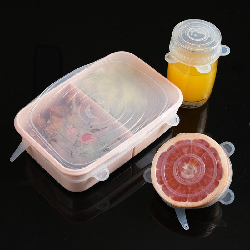 Kit Tampas de Silicone Universal Para Alimentos e Vasilhas - Loja Zenas