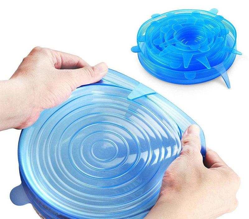 Kit Tampas de Silicone Universal Para Alimentos e Vasilhas - Loja Zenas