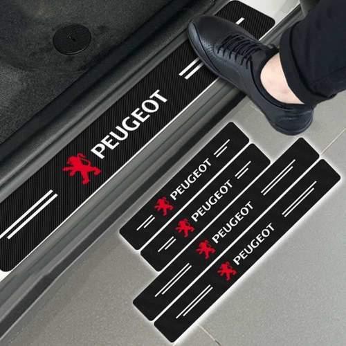 4 Peças Soleira Fibra De Carbono Adesivo - Sticker Carbon™ - Loja Zenas