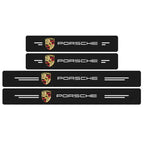 4 Peças Soleira Fibra De Carbono Adesivo - Sticker Carbon™ - Loja Zenas