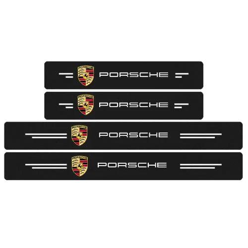4 Peças Soleira Fibra De Carbono Adesivo - Sticker Carbon™ - Loja Zenas