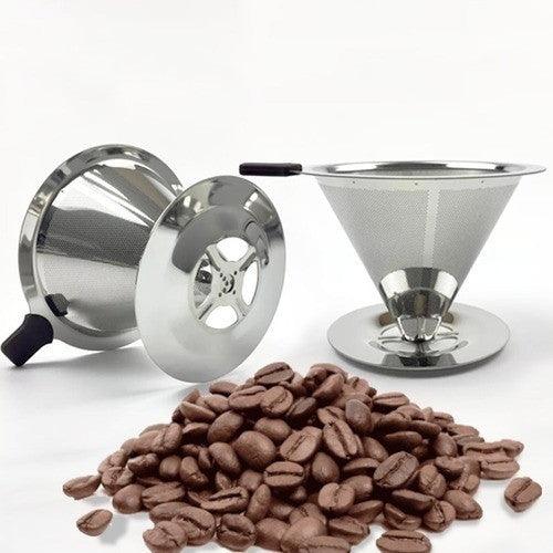 Coador De Café Pour Over Aço Inoxidável (Sem uso De Filtro) - Loja Zenas